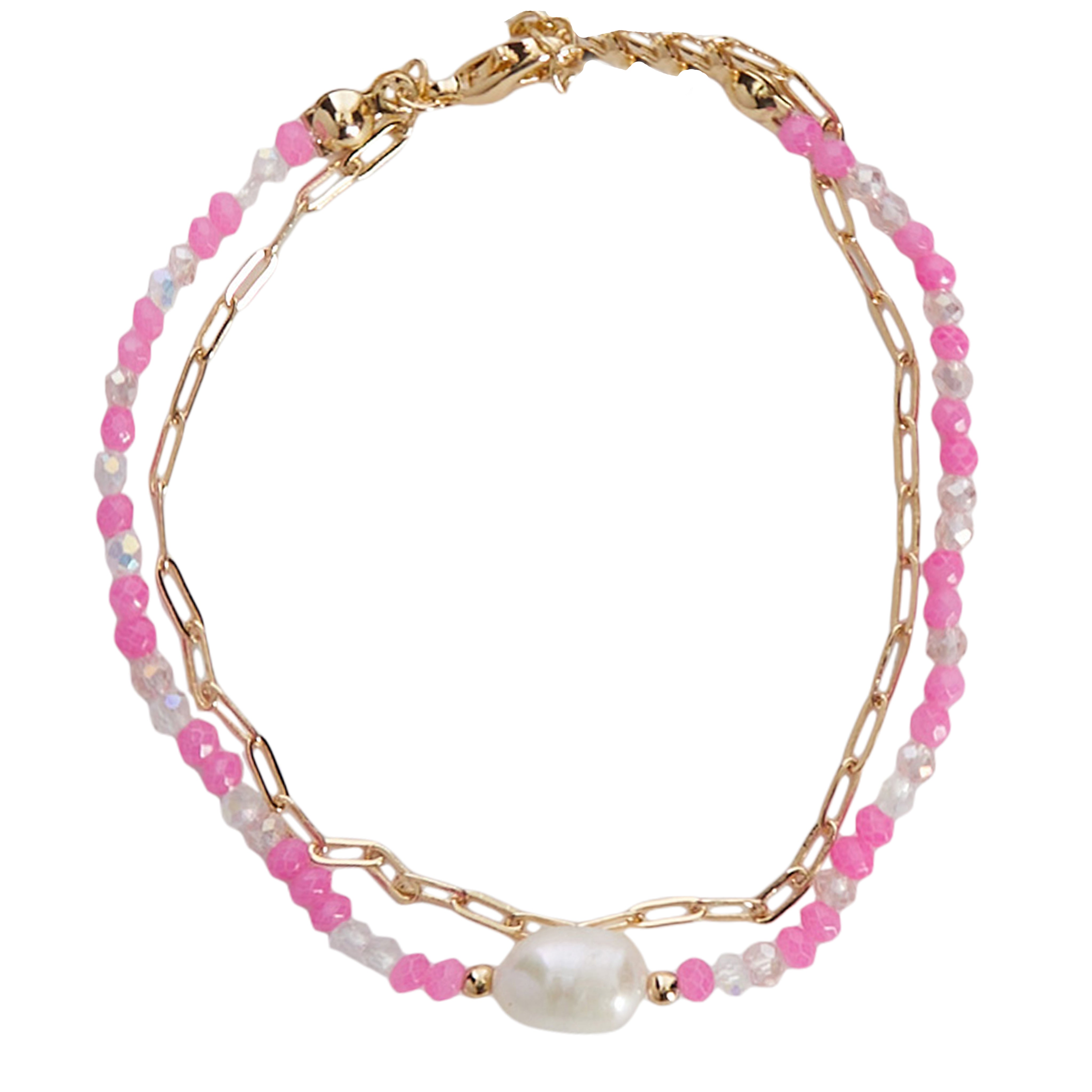 Pearl Pink Double Bracelet - Denny's