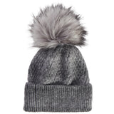 Ombre Gray Hat with Pom Pom - Denny's