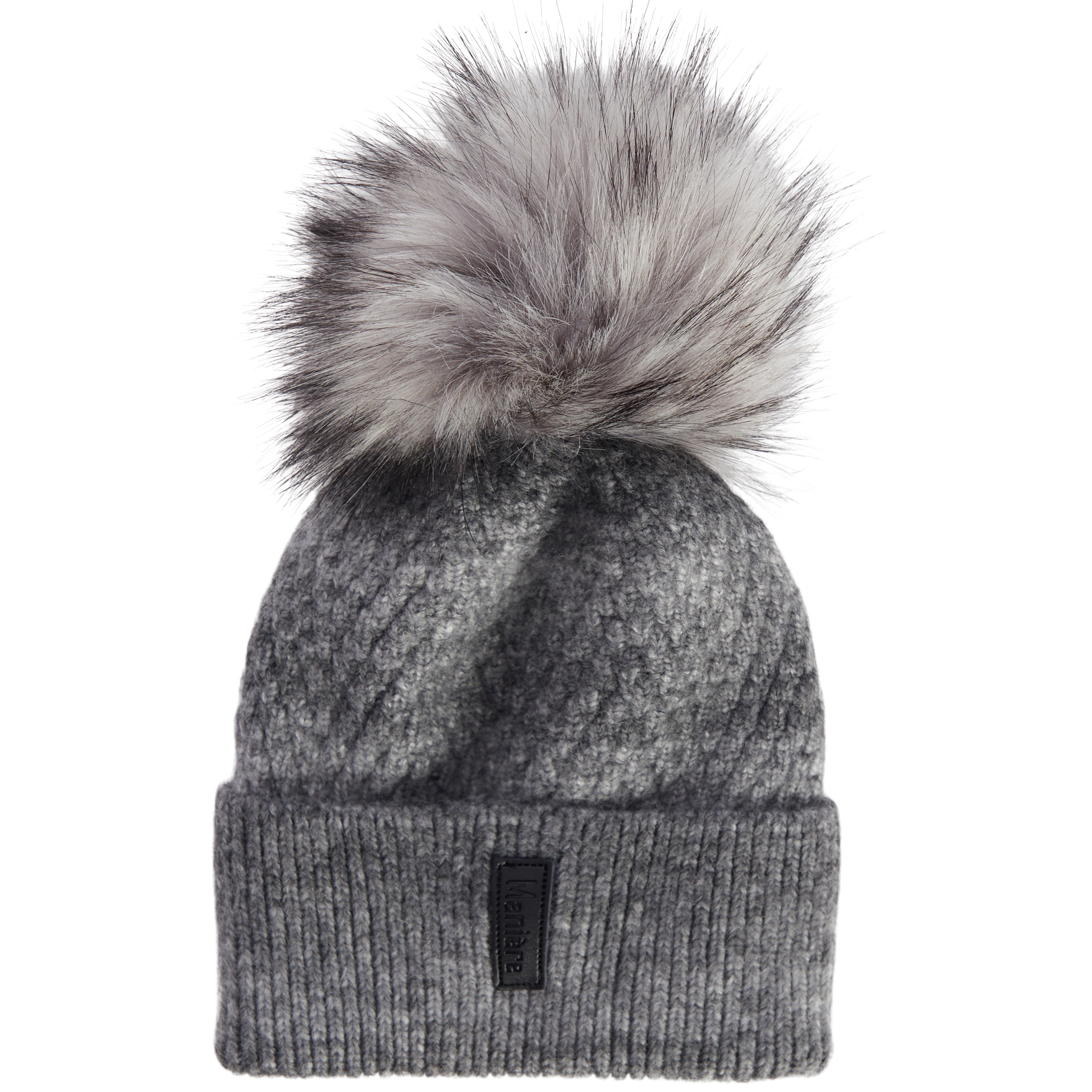 Ombre Gray Hat with Pom Pom - Denny's