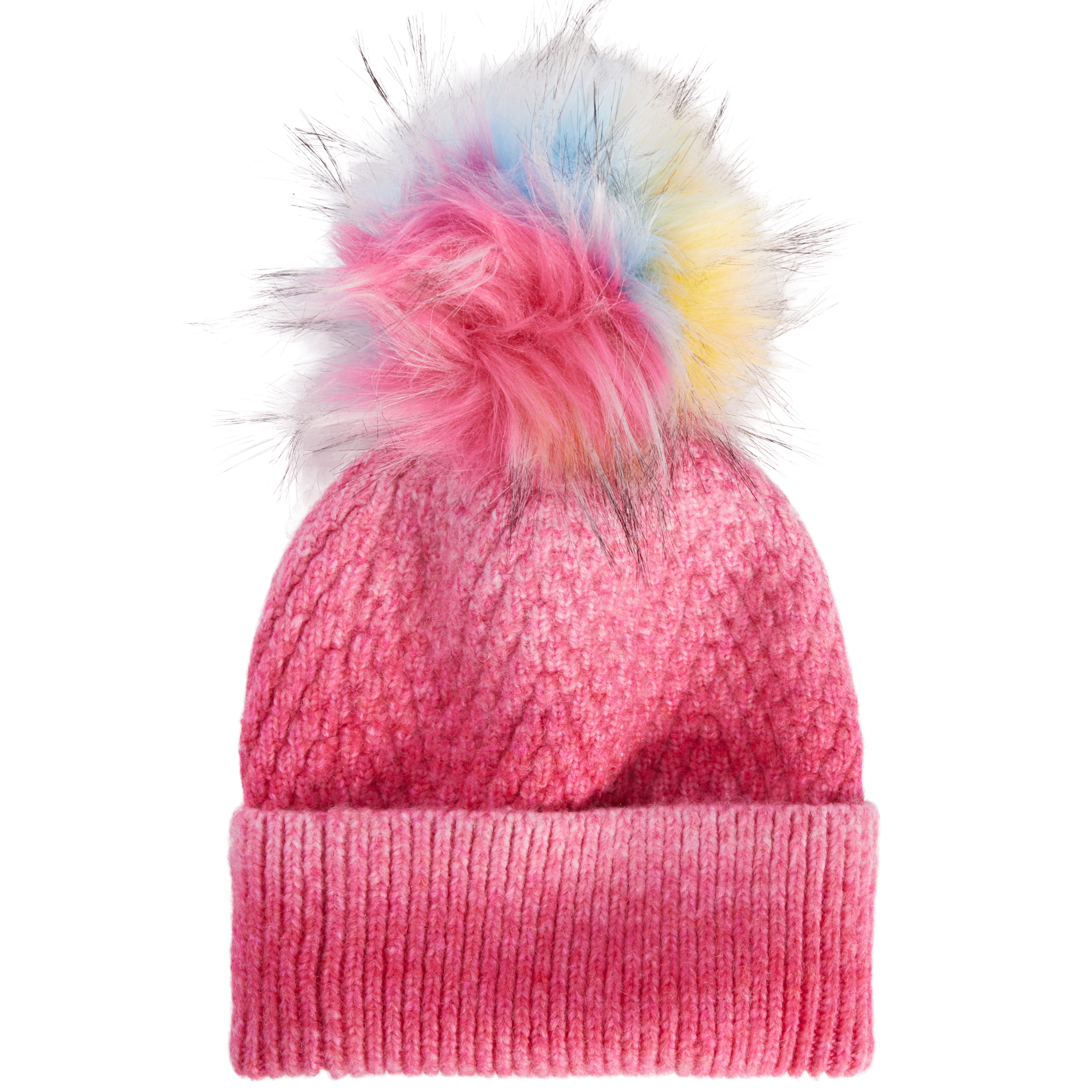 Ombre Pink Hat with Pom Pom - Denny's