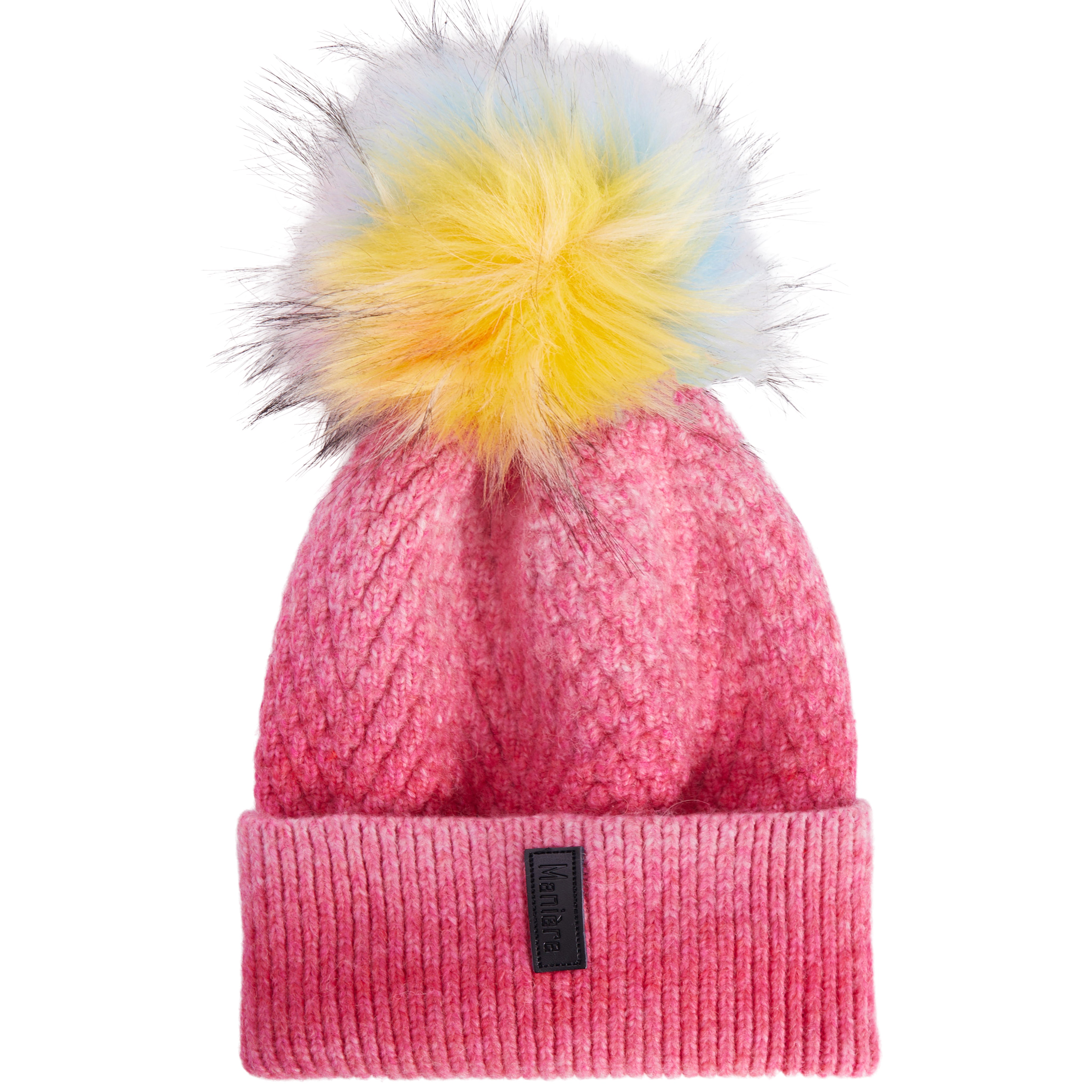 Ombre Pink Hat with Pom Pom - Denny's