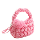 Heart Charm Scrunch Handbag - Denny's
