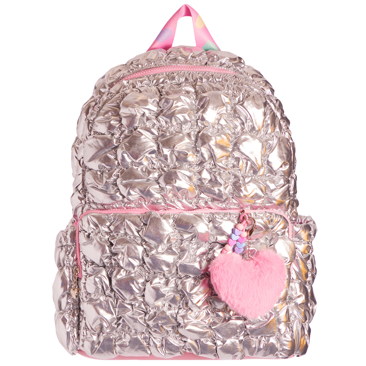 Heart Scrunch Large Backpack w/Heart Charm - Denny's