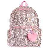 Heart Scrunch Large Backpack w/Heart Charm - Denny's