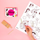 Unicorns Pocket Poster Coloring Set