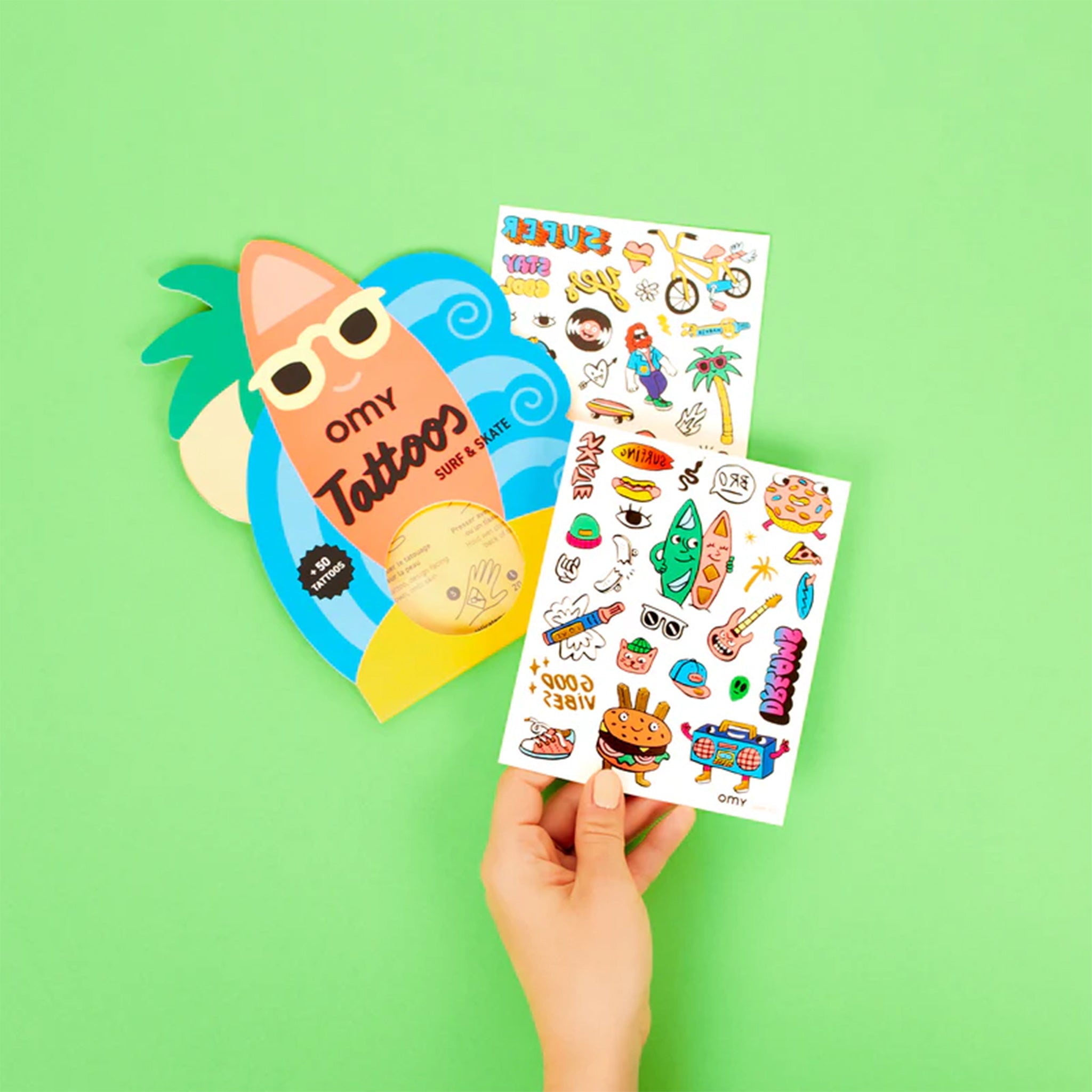 Surf & Skate Temporary Tattoos