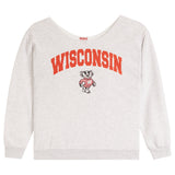 Off The Shoulder Wisconsin Sweatshirt