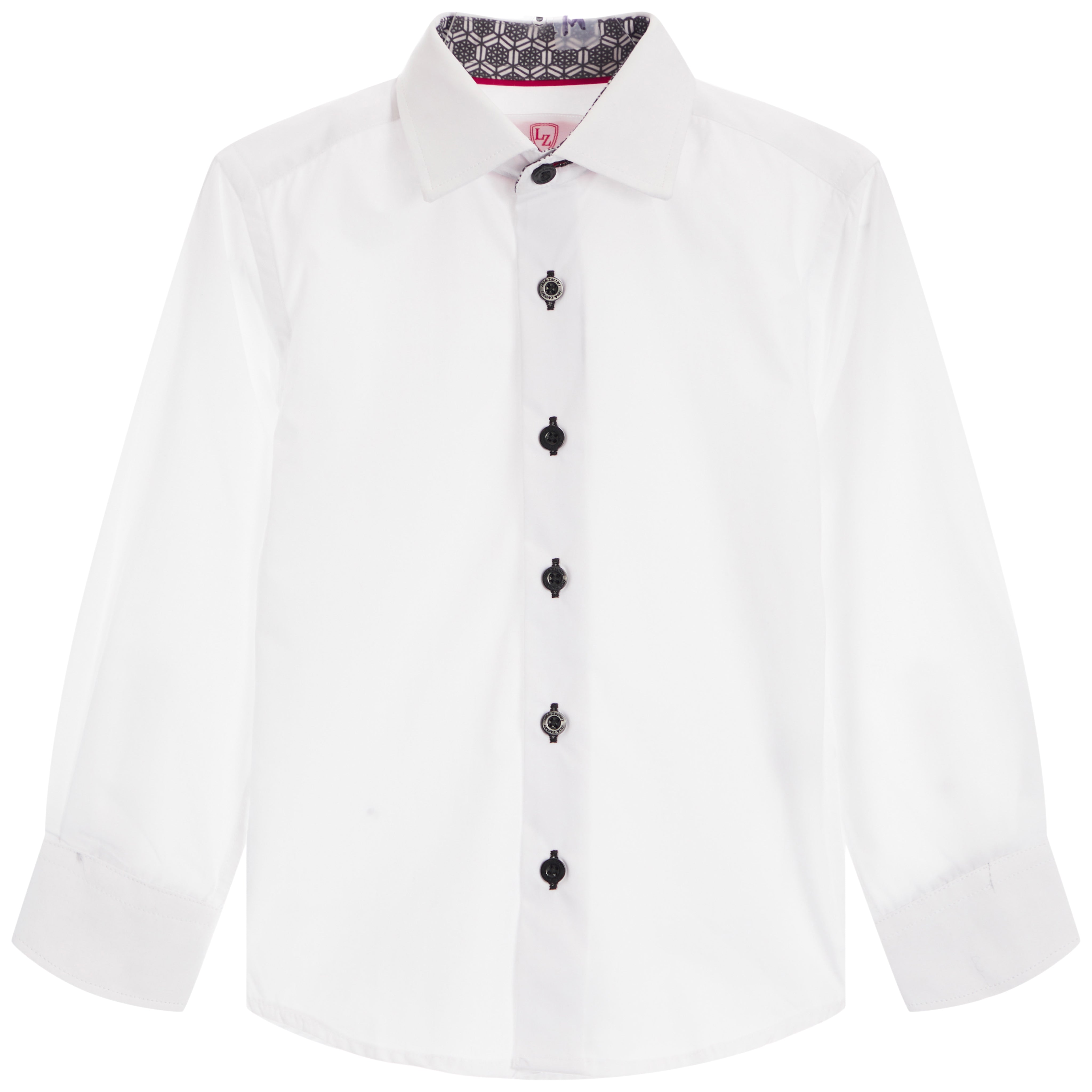 Contrast Trim Solid Dress Shirt - Denny's