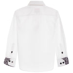 Contrast Trim Solid Dress Shirt - Denny's
