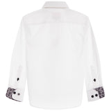 Contrast Trim Solid Dress Shirt - Denny's