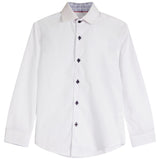 Contrast Trim Solid Dress Shirt - Denny's