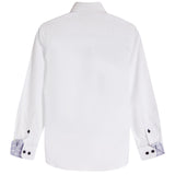 Contrast Trim Solid Dress Shirt - Denny's