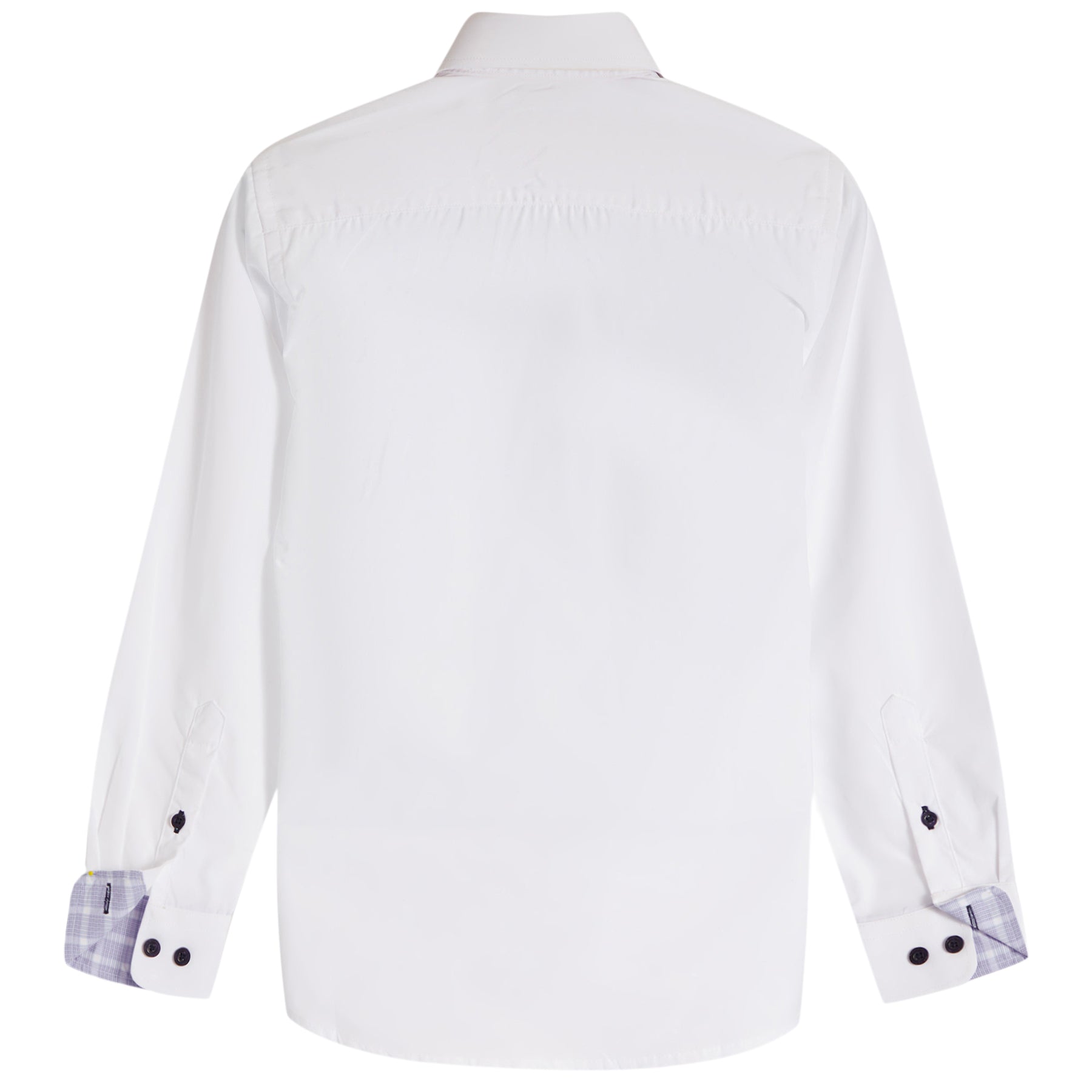 Contrast Trim Solid Dress Shirt - Denny's