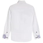 Contrast Trim Solid Dress Shirt - Denny's