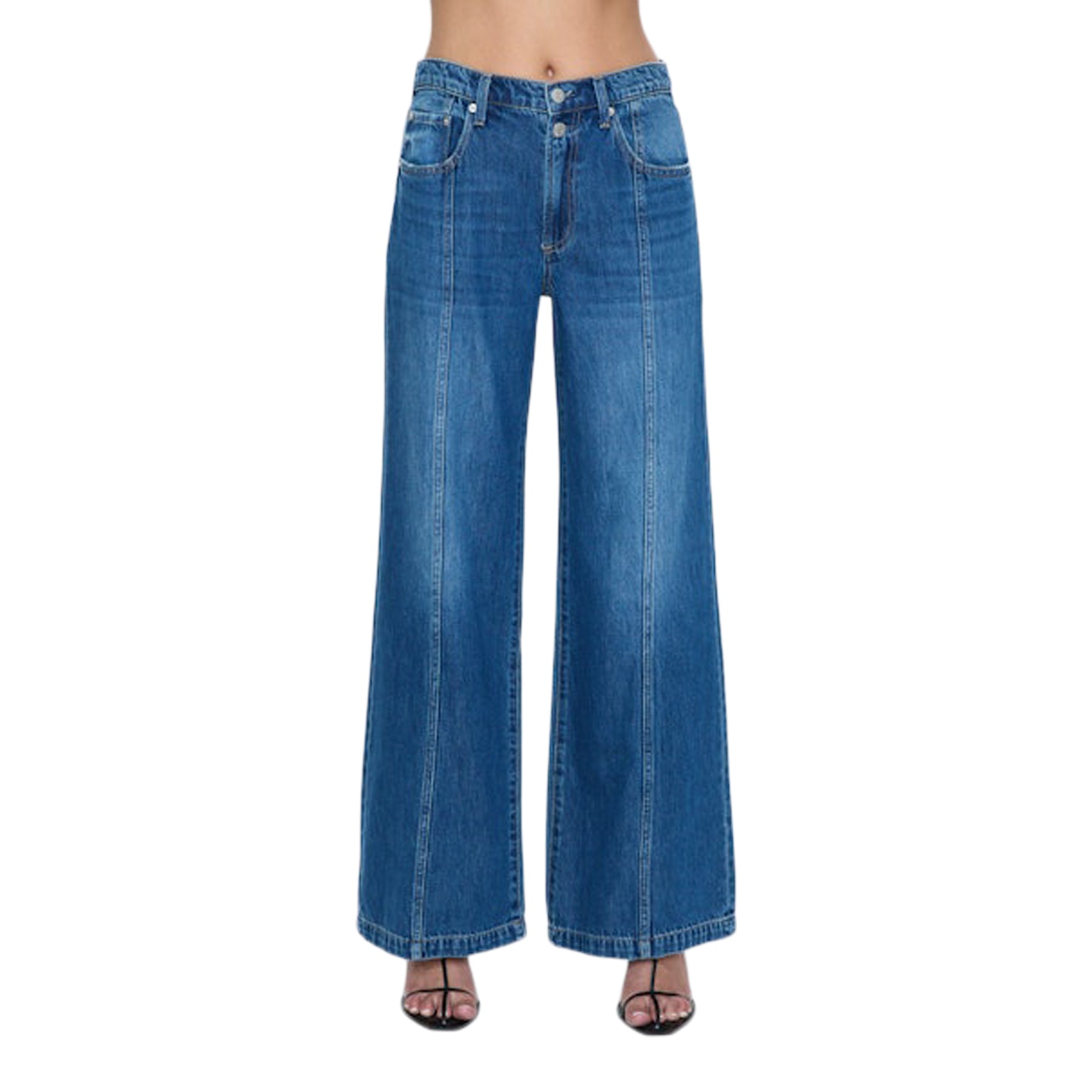 Jadyn Wide Trouser in Celebration - Denny's