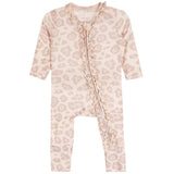 Natural Leopard Footie