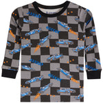 2pc Car Check Long Sleeve PJ - Denny's