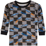2pc Car Check Long Sleeve PJ - Denny's