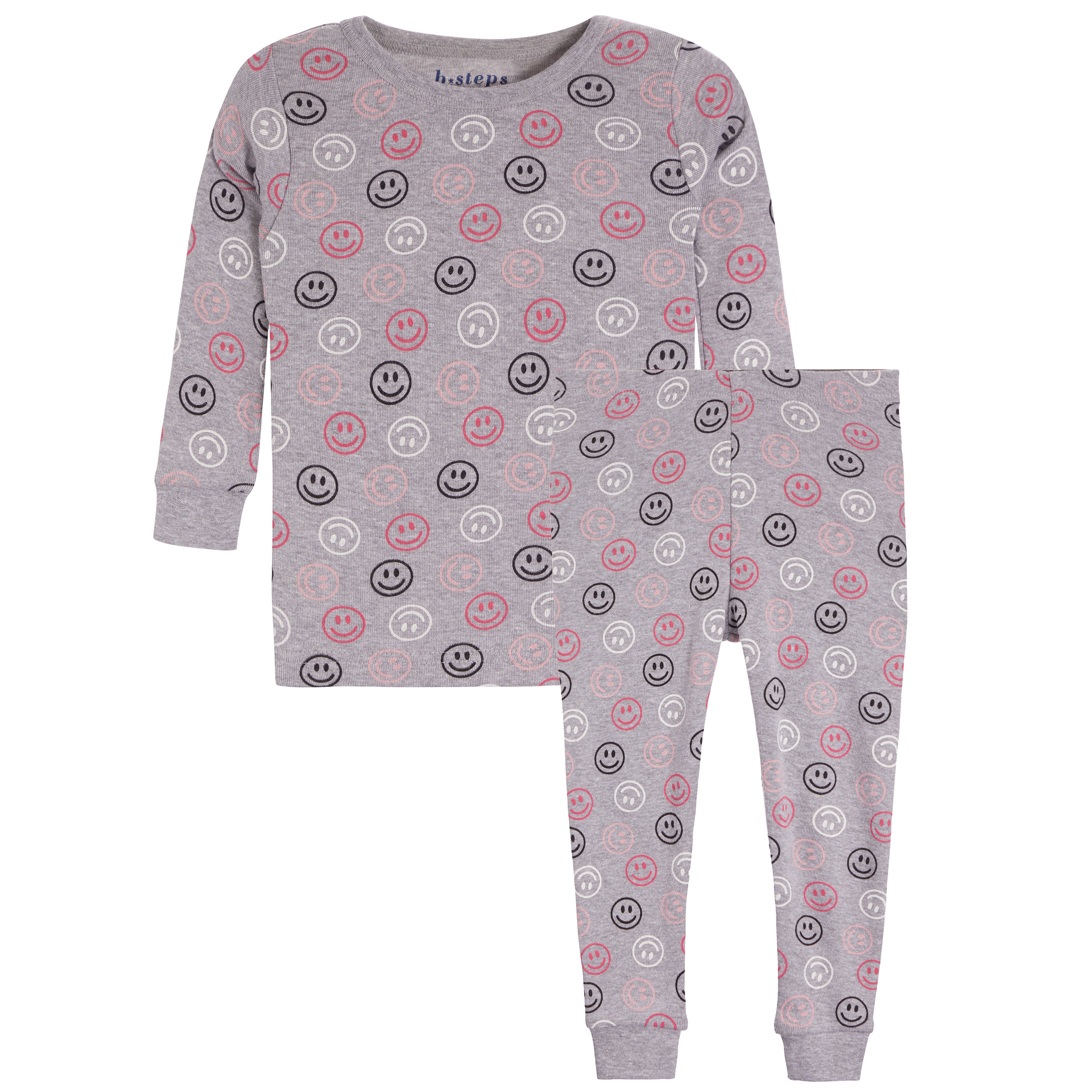 2pc Pink Smiley PJ Set - Denny's