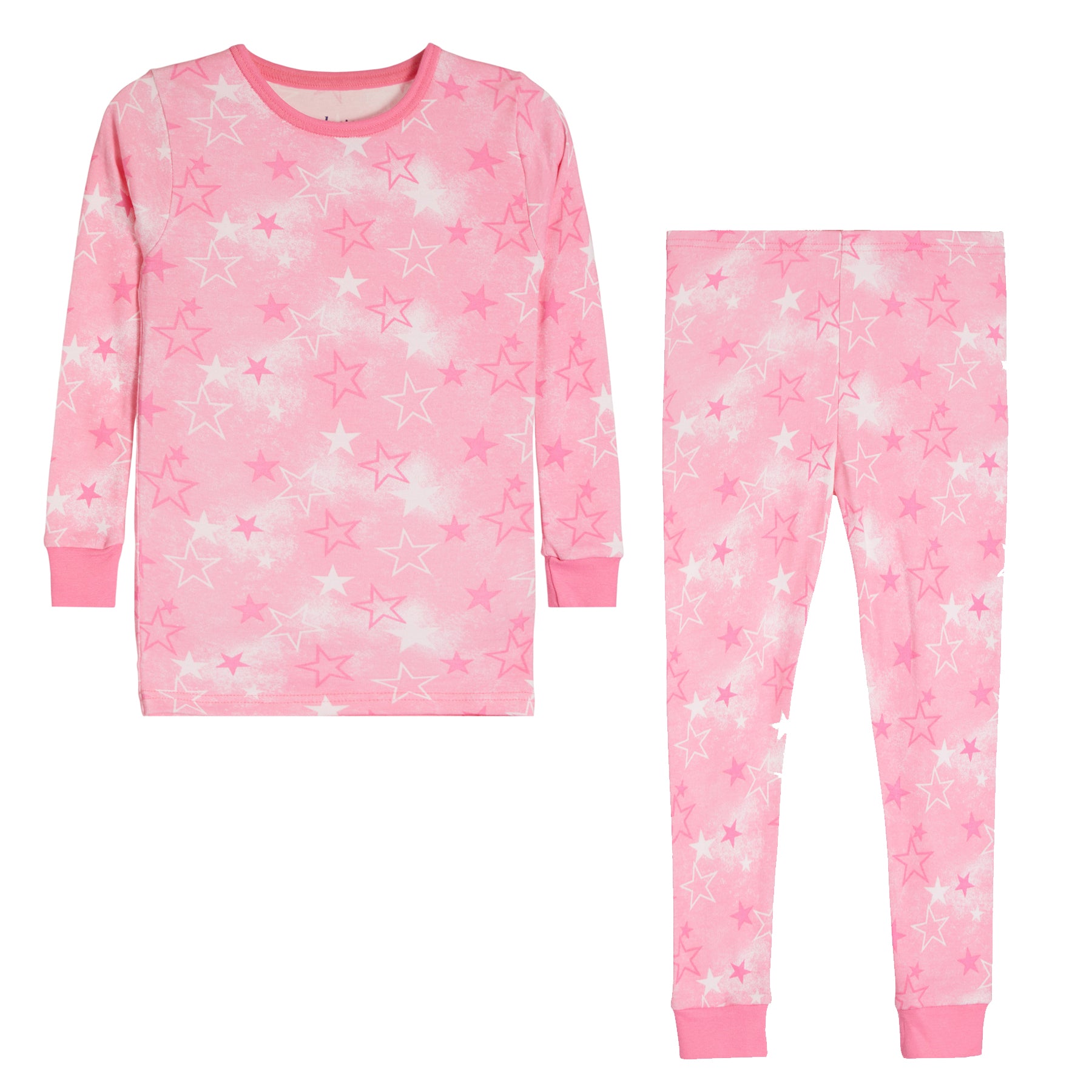 2pc Pink Spray Star PJ - Denny's