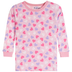 2pc Tossed Heart Long Sleeve PJ - Denny's
