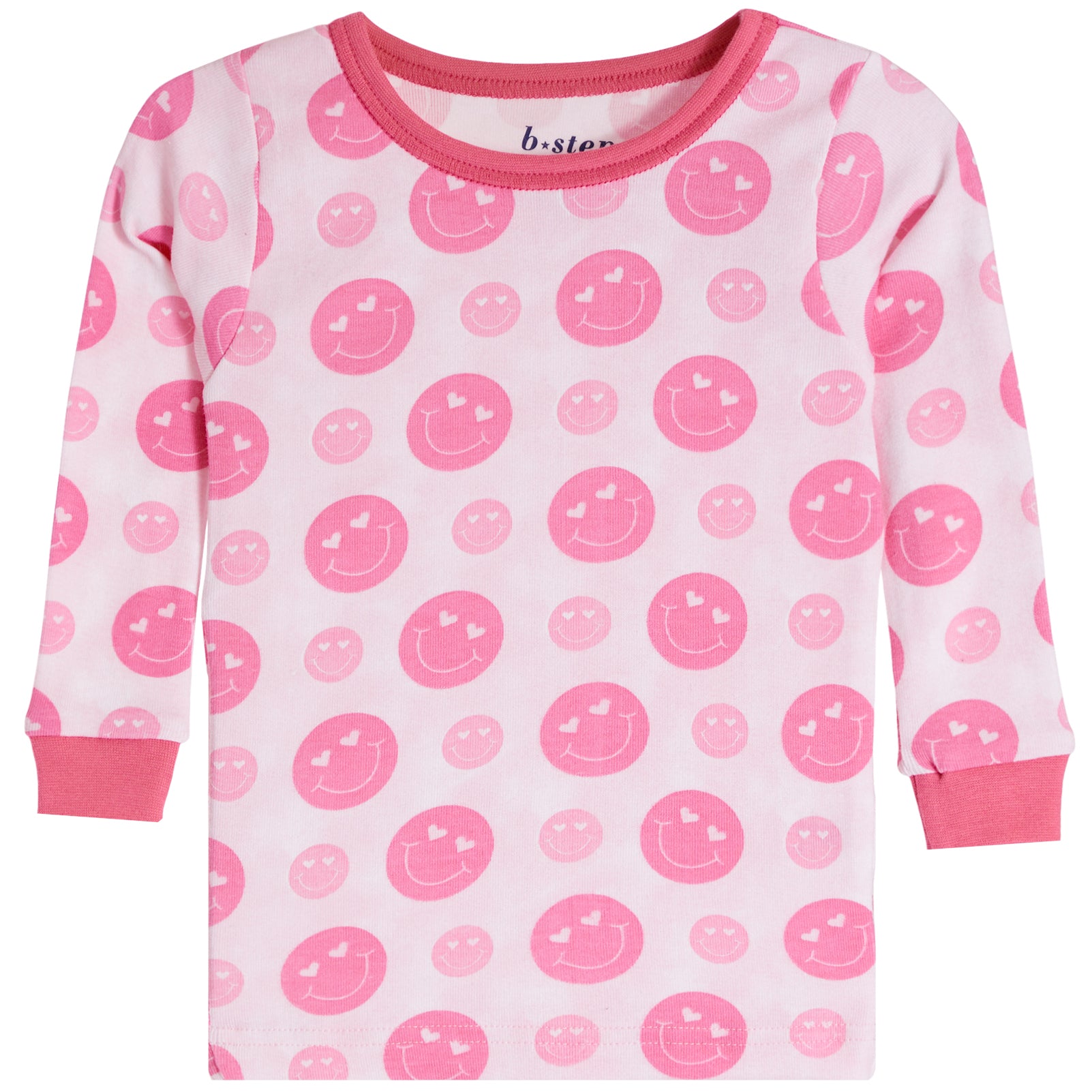 2pc Pink Smiles Long Sleeve PJ - Denny's