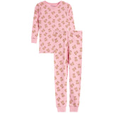 2pc Pink Bow Bears PJ Set