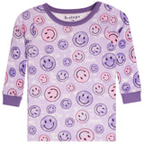 2 Pc Purple Smiley PJ
