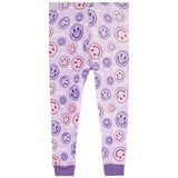 2 Pc Purple Smiley PJ