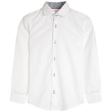Contrast Trim Solid Dress Shirt - Denny's