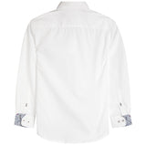 Contrast Trim Solid Dress Shirt - Denny's