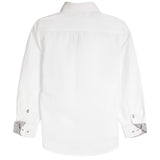 Contrast Trim Solid Dress Shirt - Denny's