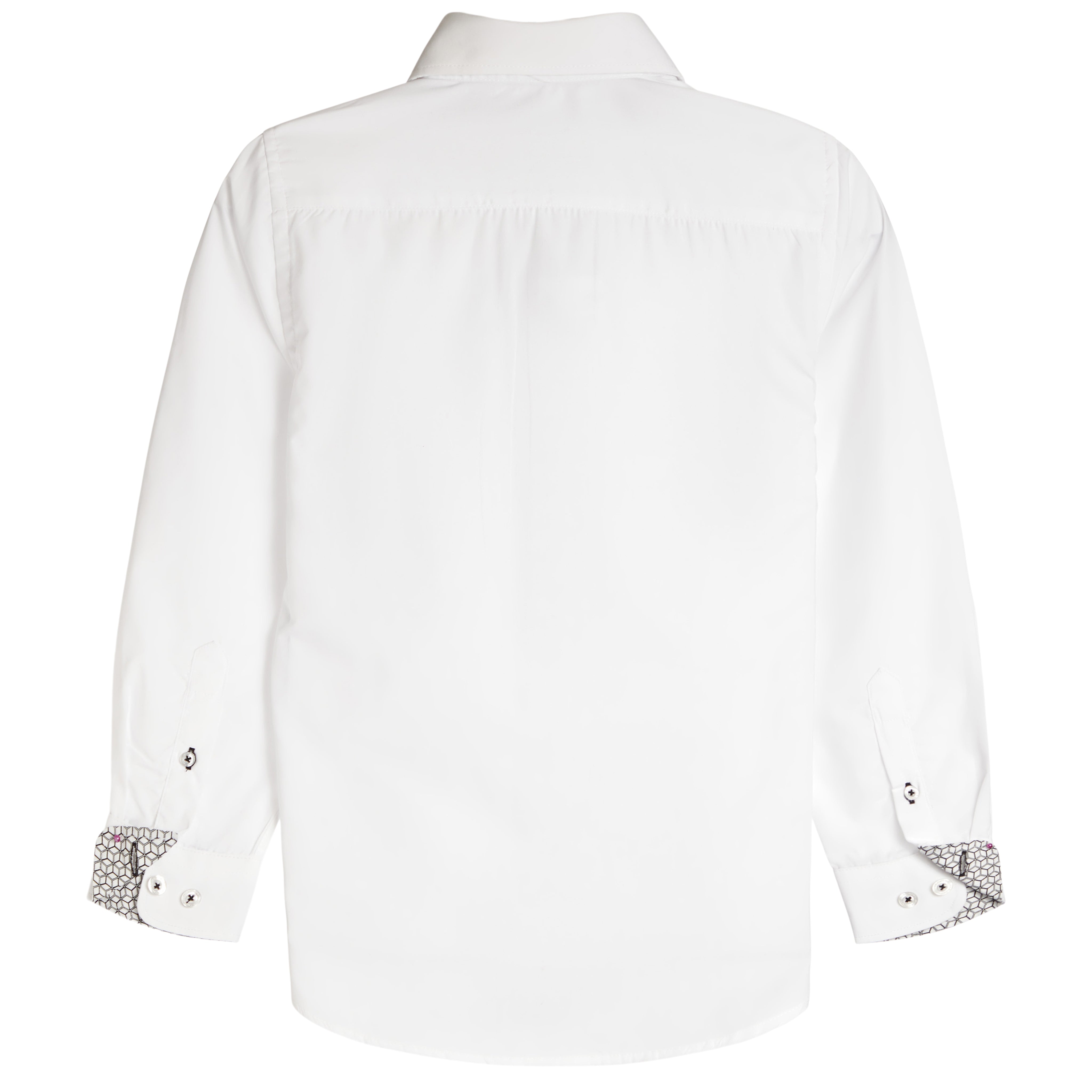 Contrast Trim Solid Dress Shirt - Denny's