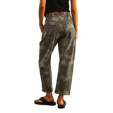 Camo Belted Barrel Pant