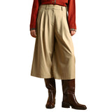 Pleated Long Bermuda