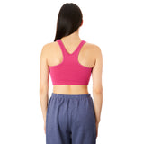 Pacy Waffle Crop Snap Tank - Denny's