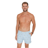 Palm Stripes Swim With Liner