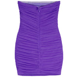 Pamela Mesh Strapless Dress - Denny's