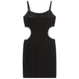 Paris Cut Out Sides And Stones Dress - Denny's