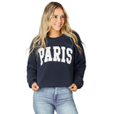 Paris Varsity Crop Sweatshirt - Denny's