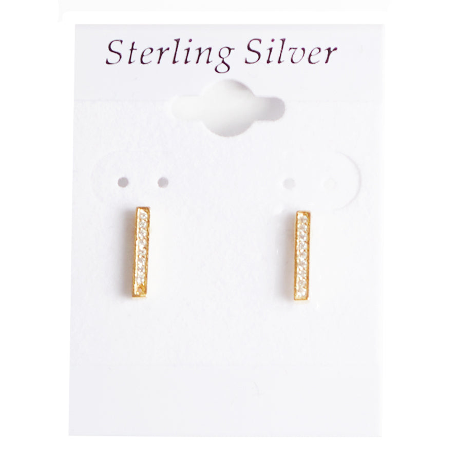 Pave Bar Earring - Denny's