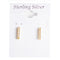 Pave Bar Earring - Denny's