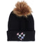 Checker Heart Pom Beanie - Denny's