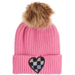 Checker Heart Pom Beanie - Denny's