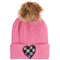 Checker Heart Pom Beanie - Denny's