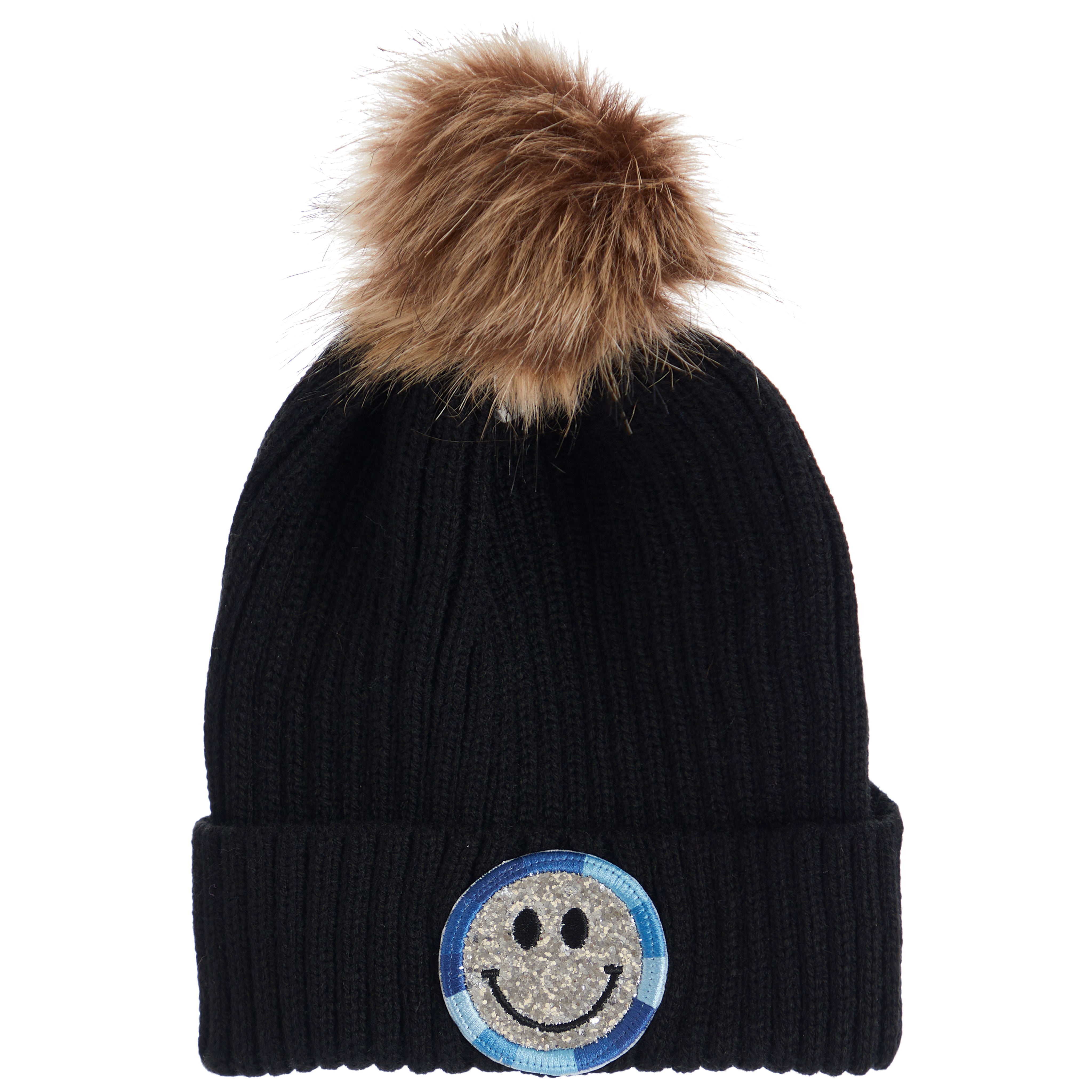 Glitter Ombre Smile Pom Beanie - Denny's