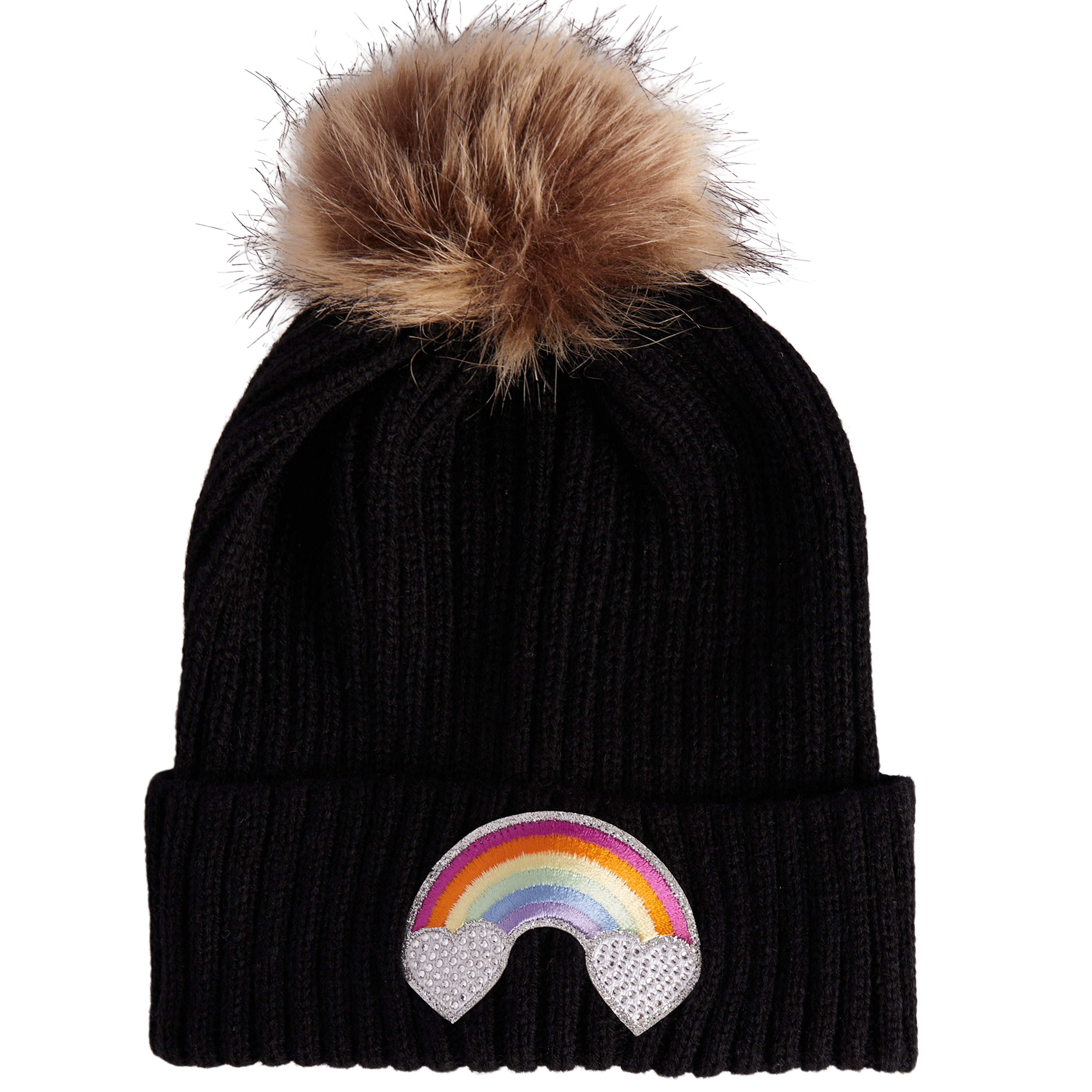 Rainbow Pom Beanie - Denny's