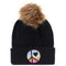 Rainbow Peace Sign Pom Beanie - Denny's
