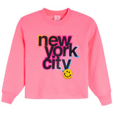 Ombre NYC Smiley Patch Sweatshirt - Denny's