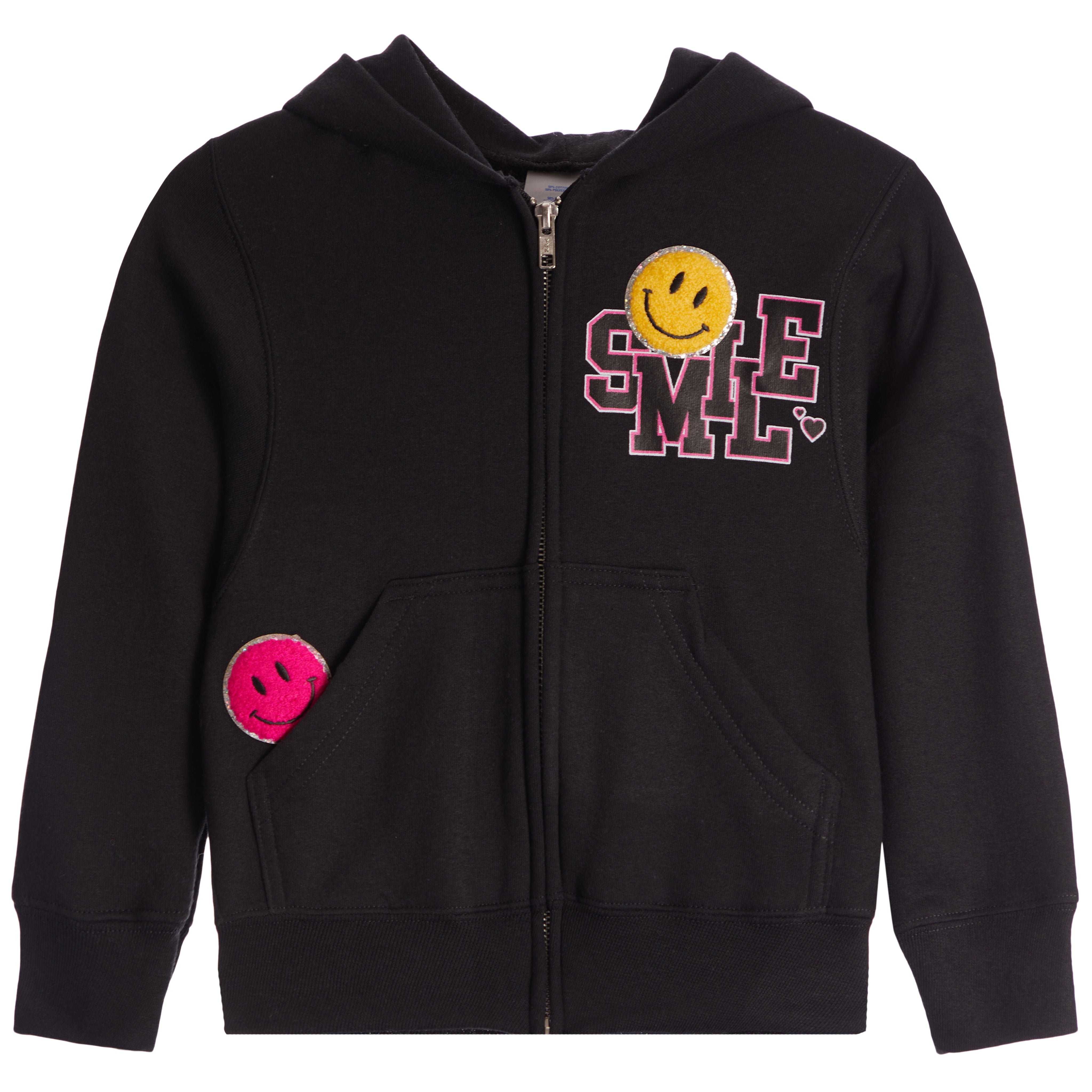 Smile Patch Zip Up Hoodie - Denny's